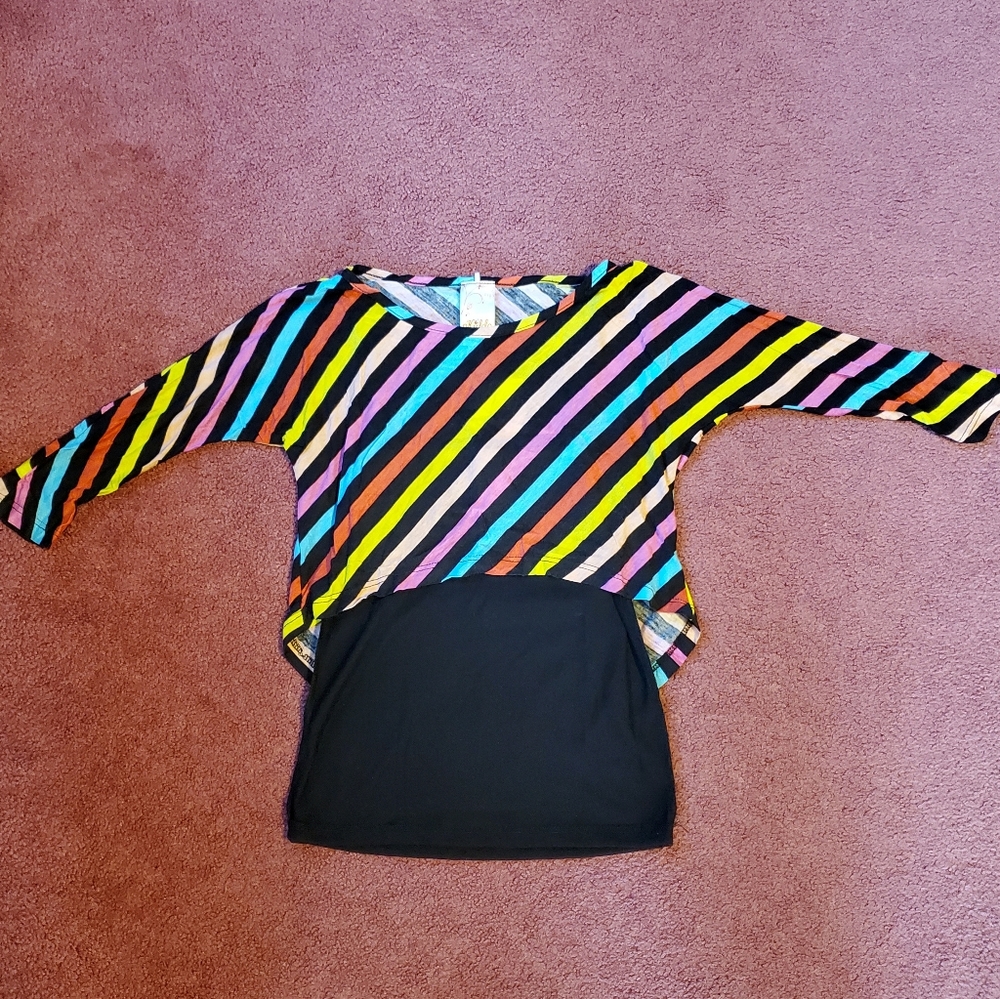 Girls Size 7 Kiddo by Katie Striped Shirt/Top NEW